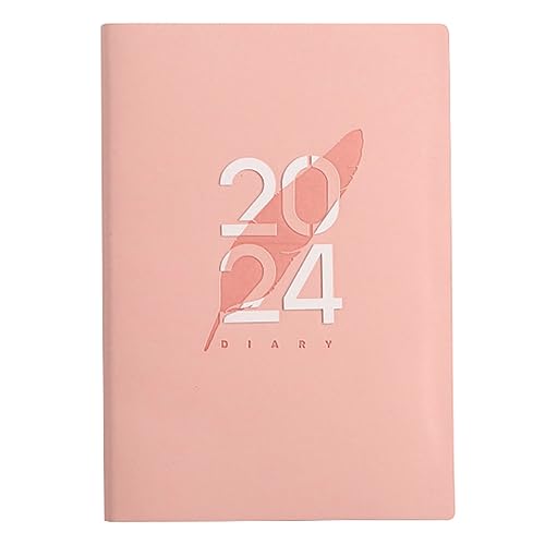 RIVNN 2024 Terminplaner A5 Tagebuch A5 Tagesplaner Notizbuch für Geburtstagsgeschenk Tagebücher für 2024 Rosa von RIVNN