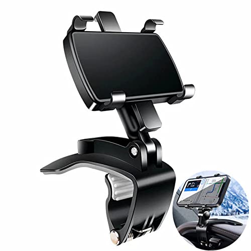 RIWPKFH Auto-Handyhalterung, 360 Grad Auto-Armaturenbrett-Halterung, Auto-Rückspiegel-Unterstützung, Sonnenblende, Navigation, mobiler Ständer für Smartphone von RIWPKFH