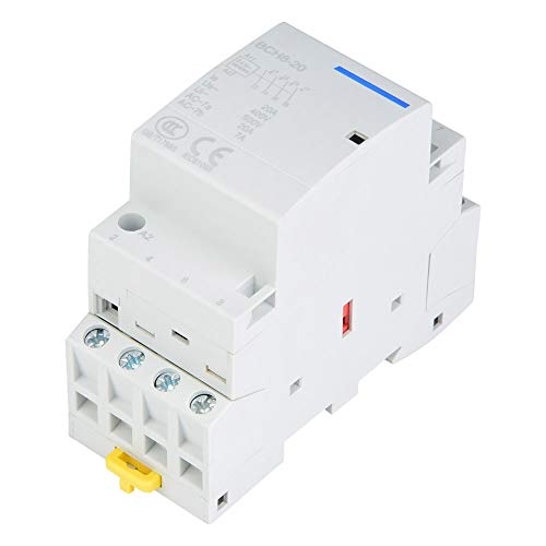 Compact 4p 4NO 20A 24 V 220 V/230 50/60 Hz Haushaltsschachtel - überlegene Isolierung, Einfache Montage - Keine Funken oder Lärm (220 V/230 V) von RIZGHWOY