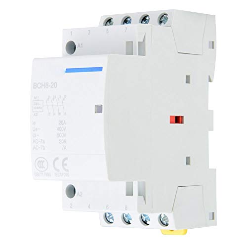 Compact 4p 4NO 20A 24 V 220 V/230 50/60 Hz Haushaltsschachtel - überlegene Isolierung, Einfache Montage - Keine Funken oder Lärm (24V) von RIZGHWOY