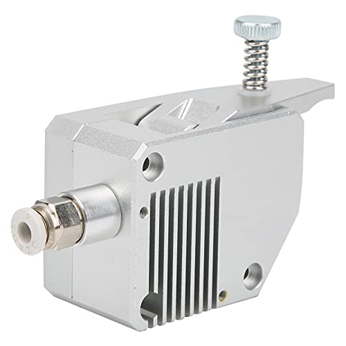Dual Drive Metal Extruder Full Metal Body 1,75 Mm für 3D -Drucker (Silber) - Leistungsstarkes Reduktionsgetriebe für Größere Torsion Minimieren Sie den Schlupf und Erhöhen (Linke Hand) von RIZGHWOY
