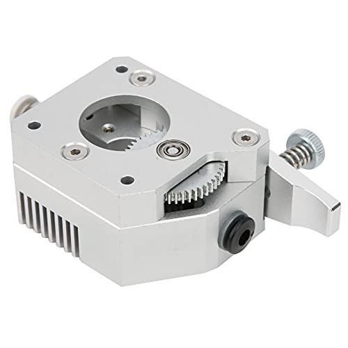 Dual Drive Metal Extruder Full Metal Body 1,75 Mm für 3D -Drucker (Silber) - Leistungsstarkes Reduktionsgetriebe für Größere Torsion Minimieren Sie den Schlupf und Erhöhen (Rechte Hand) von RIZGHWOY