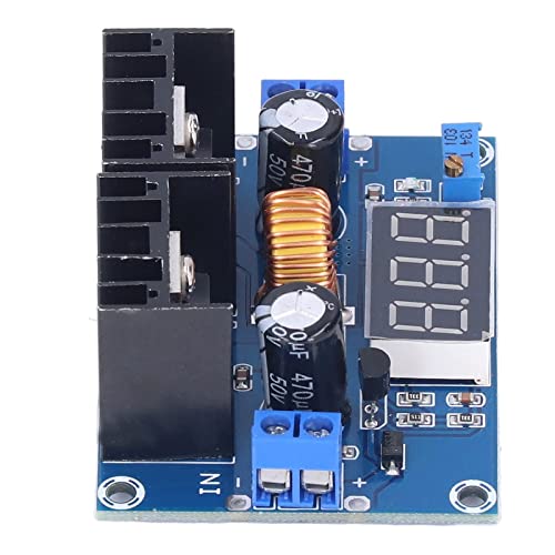 Hochleistungsspannungsreglermodul mit Display, Gegen den Uhrzeigersinn für -Projekte, mit Diode des Reverse -Verbindungsschutzes, Stabiler Spannungsdiode & Feinabstimmung Potentiometer von RIZGHWOY