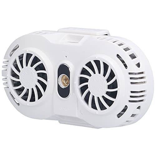 Mobilfunkkühler -Lüfter Effizienter Dual -Semi Leiter Chip Schnellkühlung für Spielspieler und Blogger Leichte Absaluminium Legierung (1 Pack) (WHITE) von RIZGHWOY