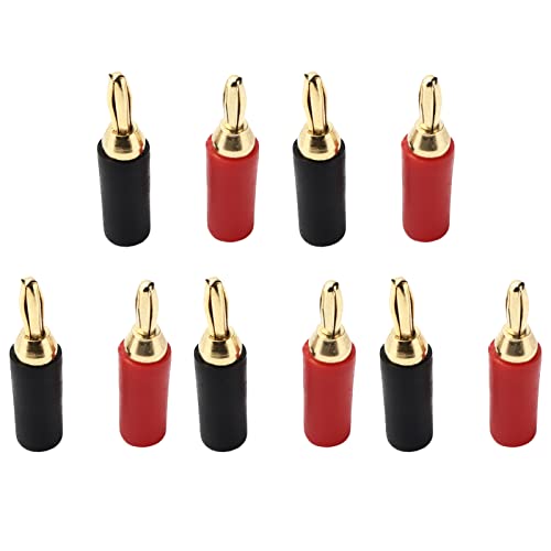 RIZGHWOY Home Audio 2,5 -mm -Messinggold Lötbananen Stecker, 10pcs Männliches Lautsprecheranschluss für Soundsysteme RIZGHWOY Home Audio 2,5 -mm -Messinggold Lötbananen Stecker, 10pcs Männliches Lautsprecheranschluss für Soundsysteme von RIZGHWOY
