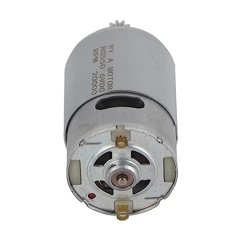 RS550 Hochgeschwindigkeitsmikromotor für Elektrische Spielzeugauto Motorrad, Premium -Haltelemotor für Stabile Leistung, Geeignetes Spielzeugauto (6v550-20000 rev) von RIZGHWOY