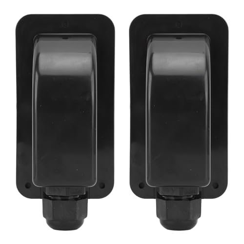 Solar -Eingangseingangsdrüse mit Einzelkabel -Eingangsdrüse für RV Boots Yachtdach, Haltbares ABS Material, Einfache Installation für Sonnenkollektoren, 2 Packung (BLACK) von RIZGHWOY