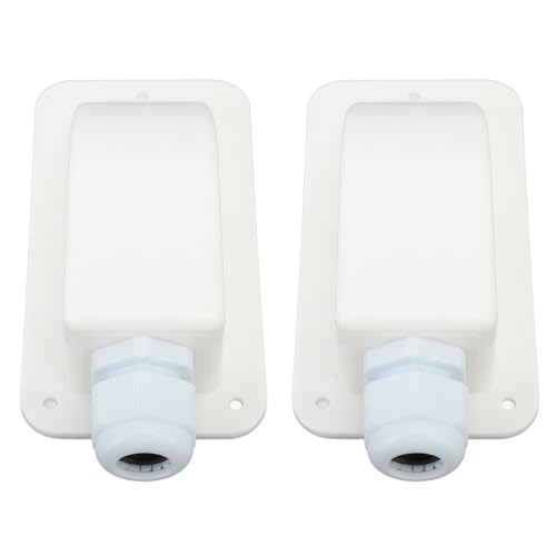 Solar -Eingangseingangsdrüse mit Einzelkabel -Eingangsdrüse für RV Boots Yachtdach, Haltbares ABS Material, Einfache Installation für Sonnenkollektoren, 2 Packung (WHITE) von RIZGHWOY