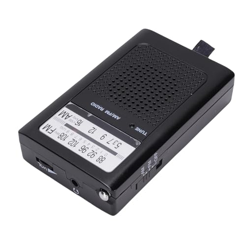Tragbares AM -FM -Radio -Pocket -Radio mit Lautsprecher, Antenne, Traditionelles Zifferblatt für Senioren, Gehen, Joggen, Kunststoff, Kompakt von RIZGHWOY