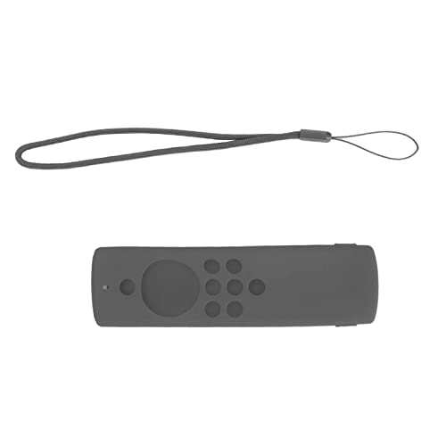 Weiche Silikonfernbedienung für Fire TV Stick Lite mit Waschbarem Material, Hautfreundlicher Fernschutzgehäuse, Geeignet für und Haustiere (Dunkelgrau) von RIZGHWOY
