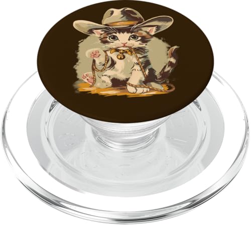 Cowboy Kitten Cute Country Western Girly Graphic PopSockets PopGrip für MagSafe Cowboy Kitten Cute Country Western Girly Graphic PopSockets PopGrip für MagSafe von RJ Threads