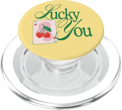 Lucky You Playing Card Cherries Cute PopSockets PopGrip für MagSafe Lucky You Playing Card Cherries Cute PopSockets PopGrip für MagSafe von RJ Threads