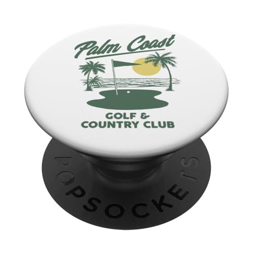 Palm Coast Golf Club Retro Graphic PopSockets Klebender PopGrip Palm Coast Golf Club Retro Graphic PopSockets Klebender PopGrip von RJ Threads