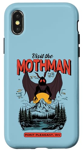 Ripple Junction Visit the Mothman Funny Retro Graphic Hülle für iPhone X/XS Ripple Junction Visit the Mothman Funny Retro Graphic Hülle für iPhone X/XS von RJ Threads