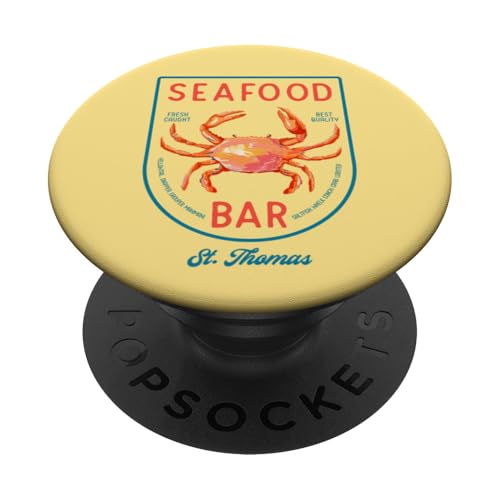 St. Thomas Seafood Bar Tourist Graphic PopSockets Klebender PopGrip St. Thomas Seafood Bar Tourist Graphic PopSockets Klebender PopGrip von RJ Threads
