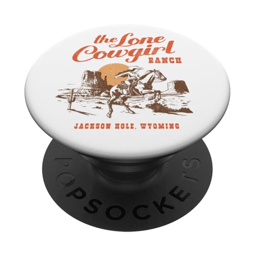 The Lone Cowgirl Ranch Western Graphic PopSockets Klebender PopGrip The Lone Cowgirl Ranch Western Graphic PopSockets Klebender PopGrip von RJ Threads