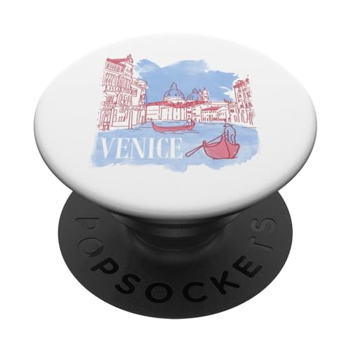 Venice Canals Watercolor Sketch Souvenir PopSockets Klebender PopGrip Venice Canals Watercolor Sketch Souvenir PopSockets Klebender PopGrip von RJ Threads