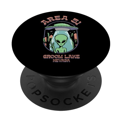 Visit Area 51 Alien Funny Retro Graphic PopSockets Klebender PopGrip Visit Area 51 Alien Funny Retro Graphic PopSockets Klebender PopGrip von RJ Threads