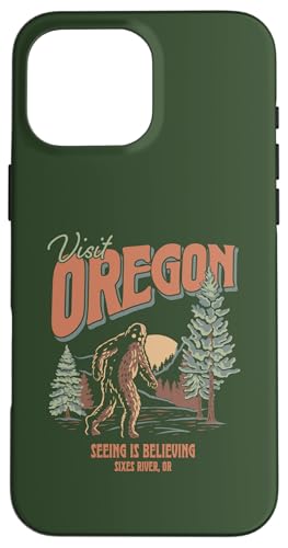 Visit Oregon See Bigfoot Funny Retro Graphic Hülle für iPhone 16 Pro Max Visit Oregon See Bigfoot Funny Retro Graphic Hülle für iPhone 16 Pro Max von RJ Threads