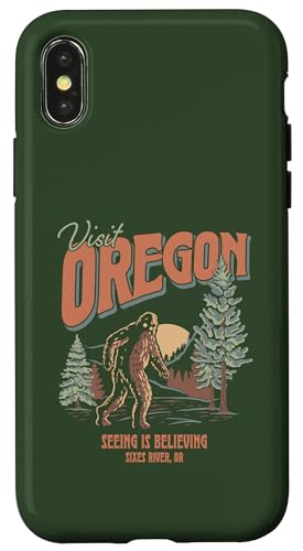 Visit Oregon See Bigfoot Funny Retro Graphic Hülle für iPhone X/XS Visit Oregon See Bigfoot Funny Retro Graphic Hülle für iPhone X/XS von RJ Threads