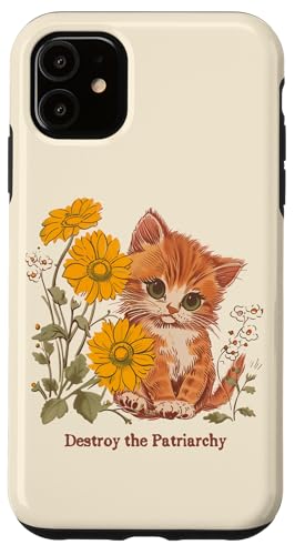 Zerstöre das Patriarchat Süßes Kätzchen Grafik Lustige Katze Hülle für iPhone 11 Zerstöre das Patriarchat Süßes Kätzchen Grafik Lustige Katze Hülle für iPhone 11 von RJ Threads