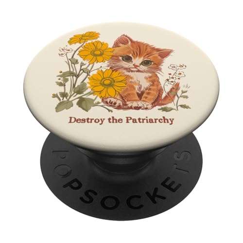 Zerstöre das Patriarchat Süßes Kätzchen Grafik Lustige Katze PopSockets Klebender PopGrip Zerstöre das Patriarchat Süßes Kätzchen Grafik Lustige Katze PopSockets Klebender PopGrip von RJ Threads