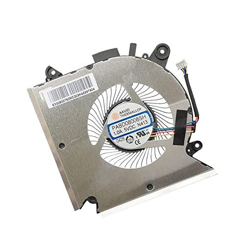 RJXDUPHT Lüfter Ersatz Kompatibel mit GF63 8RC 8RD MS-16R1 MS-16R2 PABD08008SH N413 E322500300A Kompatibler 5V 4 PIN Laptop-Lüfter von RJXDUPHT