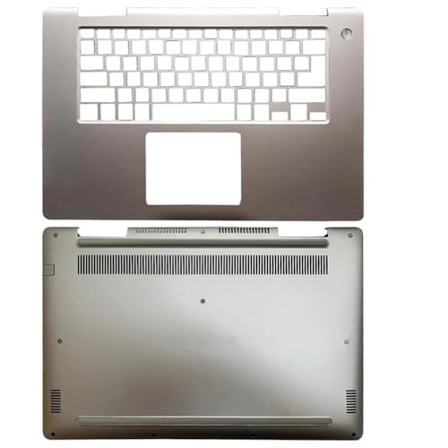 RJXDUPHT Silberne Laptop-Gehäusekomponenten, kompatibel mit 15D 7000-Serie 7570 7573 7580, berührungslose LCD-Rückabdeckung, vordere Blende, Handballenauflage, unteres Gehäuse 0G3CRP(CD Cover) von RJXDUPHT