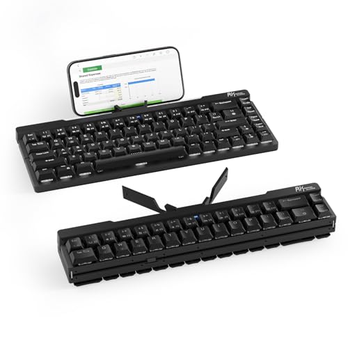 RK ROYAL KLUDGE F68 60% Foldable Low Profile Mechanical Keyboard, Wireless Mechanical Keyboard with Aluminum Body, Built-in Stand Holder, White Backlit, 68 Keys, Tactile Brown Switch RK ROYAL KLUDGE F68 60% Foldable Low Profile Mechanical Keyboard, Wireless Mechanical Keyboard with Aluminum Body, Built-in Stand Holder, White Backlit, 68 Keys, Tactile Brown Switch von RK ROYAL KLUDGE