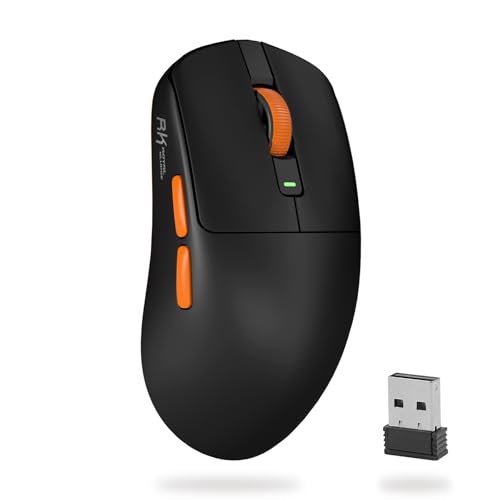 RK ROYAL KLUDGE M30 Gaming Mouse Wireless, 12000 DPI PixArt PAW3311 Sensor, 41g Ultralight, 1000Hz Polling Rate, 2.4G/USB-C/Bluetooth Maus Gaming, 250mAh, Voll programmierbare Tasten, Schwarz RK ROYAL KLUDGE M30 Gaming Mouse Wireless, 12000 DPI PixArt PAW3311 Sensor, 41g Ultralight, 1000Hz Polling Rate, 2.4G/USB-C/Bluetooth Maus Gaming, 250mAh, Voll programmierbare Tasten, Schwarz von RK ROYAL KLUDGE