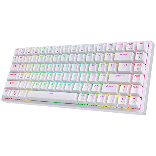 RK ROYAL KLUDGE RK84 Kabellose Bluetooth/2.4Ghz 75% RGB Mechanische Gaming-Tastatur, DREI Modi anschließbare Tastatur mit Hot-Swap-fähigem Clicky Blauem Schalter RK ROYAL KLUDGE RK84 Kabellose Bluetooth/2.4Ghz 75% RGB Mechanische Gaming-Tastatur, DREI Modi anschließbare Tastatur mit Hot-Swap-fähigem Clicky Blauem Schalter von RK ROYAL KLUDGE