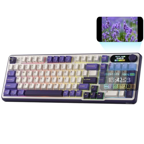 RK ROYAL KLUDGE S98 Mechanische Tastatur mit Smart Display & Knopf, Top Mount 96% Kabellose Mechanische Tastatur BT/2.4G/USB-C, Hot-Swap-fähige, Software, Massiver Akku, 98 Tasten, QWERTY RK ROYAL KLUDGE S98 Mechanische Tastatur mit Smart Display & Knopf, Top Mount 96% Kabellose Mechanische Tastatur BT/2.4G/USB-C, Hot-Swap-fähige, Software, Massiver Akku, 98 Tasten, QWERTY von RK ROYAL KLUDGE