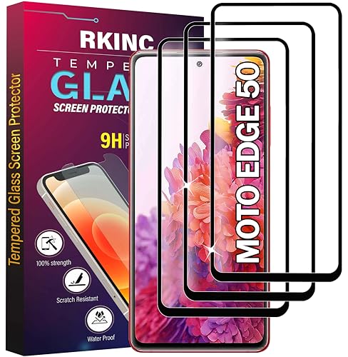 RKINC 3 Stück, Panzerglas Schutz Glas für Motorola Moto Edge 50, Panzer HD Displayschutzfolie, 0,33 mm kratzfest, splitterfrei, blasenfrei, lebenslangeGarantie RKINC 3 Stück, Panzerglas Schutz Glas für Motorola Moto Edge 50, Panzer HD Displayschutzfolie, 0,33 mm kratzfest, splitterfrei, blasenfrei, lebenslangeGarantie von RKINC
