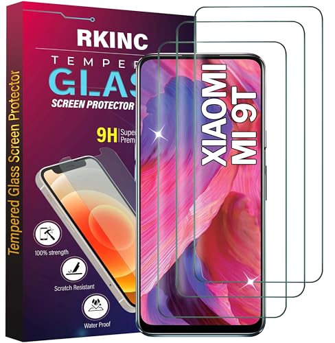 RKINC 3 Stück, Panzerglas Schutz Glas für Xiaomi Mi 9T, Mi 9T Pro, Panzer HD Displayschutzfolie, 0,33 mm kratzfest, blasenfrei, splitterfrei, lebenslangeGarantie RKINC 3 Stück, Panzerglas Schutz Glas für Xiaomi Mi 9T, Mi 9T Pro, Panzer HD Displayschutzfolie, 0,33 mm kratzfest, blasenfrei, splitterfrei, lebenslangeGarantie von RKINC