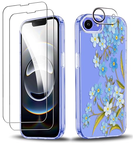 RKINC Hülle für iPhone 16e, Nie Vergilbung Handyhülle Militärnorm Stoßfest Anti-Kratzt Blumenmuster, 1 Schutzhülle+2 Panzerglas+Kameraschutz für Frauen und Mädchen, Design05 RKINC Hülle für iPhone 16e, Nie Vergilbung Handyhülle Militärnorm Stoßfest Anti-Kratzt Blumenmuster, 1 Schutzhülle+2 Panzerglas+Kameraschutz für Frauen und Mädchen, Design05 von RKINC