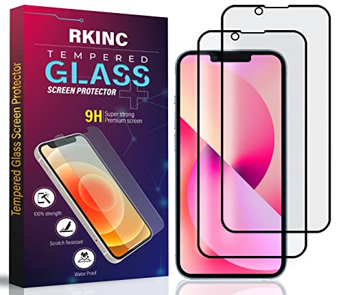 RKINC Panzer Schutz Glas [2 Stück] für iPhone 14 Plus/iPhone 13 Pro Max 6.7-Inch, Matt Hartglasfolie Displayschutzfolie, [Anti-Glare][lebenslangeGarantie][kratzfest][splitterfrei][blasenfrei] von RKINC
