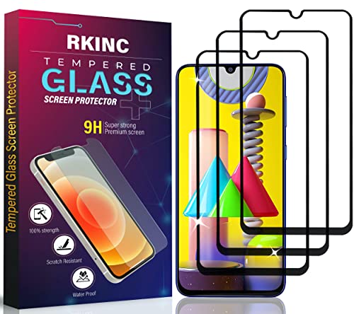 RKINC Panzer Schutz Glas [3 Stück] für Samsung Galaxy A23 4G 5G, Full Coverage Hartglasfolie Displayschutzfolie, [lebenslangeGarantie][kratzfest][splitterfrei][blasenfrei] von RKINC