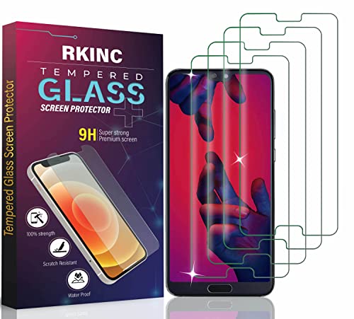 RKINC Panzer Schutz Glas [4 Stück] für Huawei P20 Pro, Hartglasfolie Displayschutzfolie, 0,33 mm [lebenslangeGarantie] [kratzfest] [splitterfrei] [blasenfrei] von RKINC