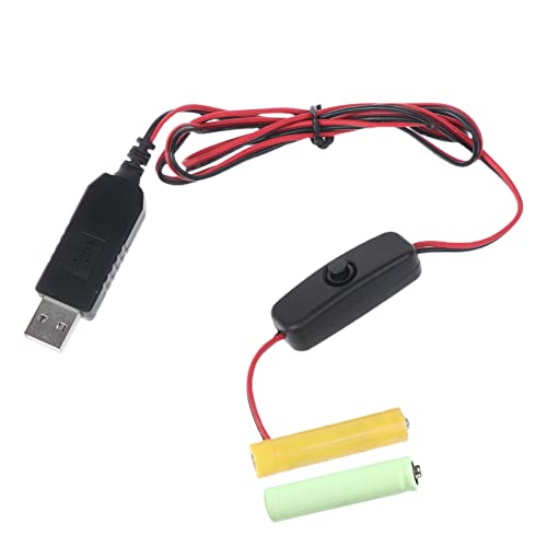 RKJRTK LR03 Batterie Kabel 1M USB Netzteil Kabel Ersetzen Sie 2pcs 1 5 V Batterie Für Elektrische Spielzeug Taschenlampe RKJRTK LR03 Batterie Kabel 1M USB Netzteil Kabel Ersetzen Sie 2pcs 1 5 V Batterie Für Elektrische Spielzeug Taschenlampe von RKJRTK