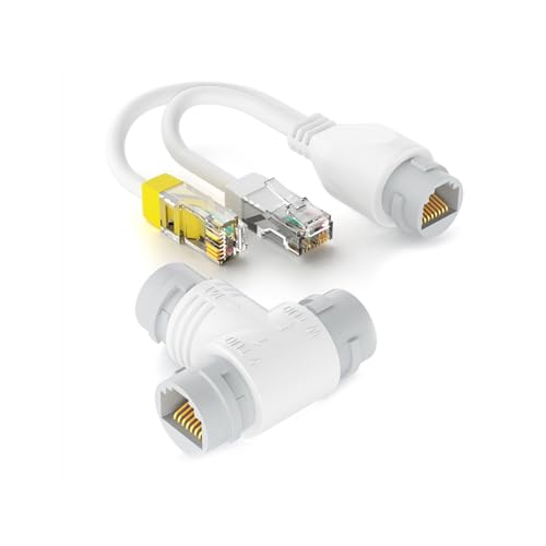 Splitter, 2-in-1-Ethernet-Kabel-Sharing-Geräte-Verlängerung für effiziente Netzwerkverdrahtung, unterstützt zwei Geräte von RKJRTK