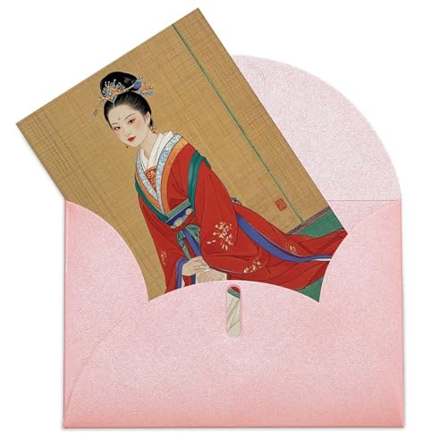 RKJVB Grußkarte für Damen, Herren, asiatische Damen, Geburtstagskarten mit Umschlägen, 15 x 9,9 cm, süße Karten, blanko, Grußkarten für Party, Büro, Feiern, Veranstaltung, Einladungsbrief RKJVB Grußkarte für Damen, Herren, asiatische Damen, Geburtstagskarten mit Umschlägen, 15 x 9,9 cm, süße Karten, blanko, Grußkarten für Party, Büro, Feiern, Veranstaltung, Einladungsbrief von RKJVB
