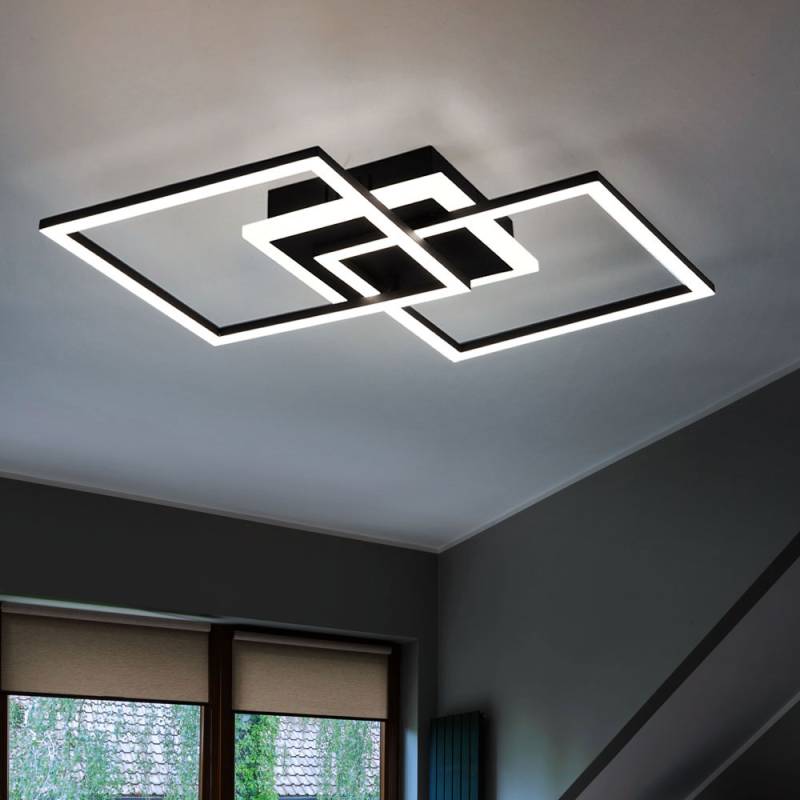 LED Deckenleuchte, schwarz, Dimmer, 57 cm, VENIDA von RL