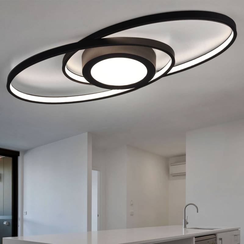 LED Deckenleuchte anthrazit, dimmbar, 57 cm, GALAXY von RL