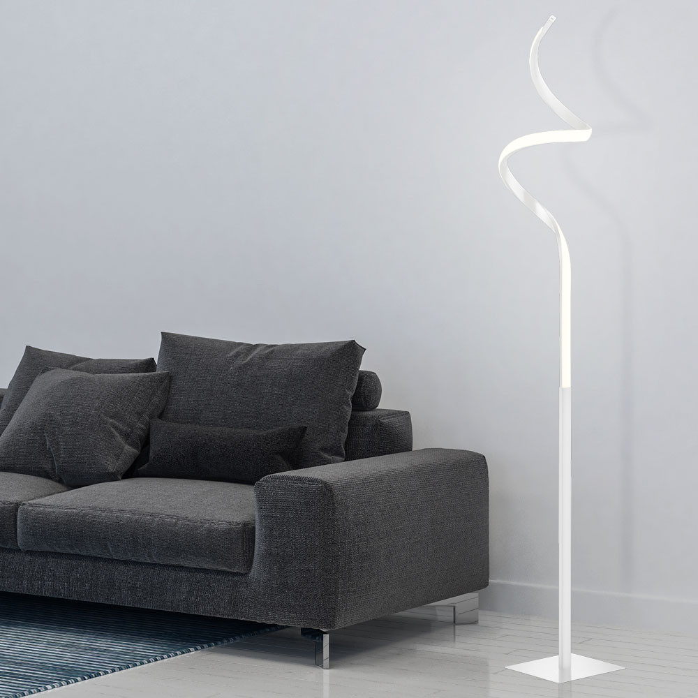 LED Stehleuchte, weiß matt, Touchdimmer, H 145 cm, COURSE von RL