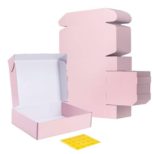 RLAVBL 12x9x4 Versandkartons 20er Set rosa Wellpappe Karton Karton Verpackung Versand Business Geschenk von RLAVBL