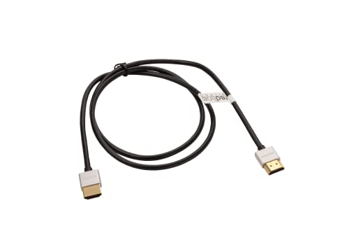 RLINE HDMI-Kabel ULTRATHIN 2.0 4K, 1 m, High Speed mit Ethernet-Kanal (Ultra HD, 4K, 3D, 2160p bei 60Hz, HDR, HLG) von RLINE