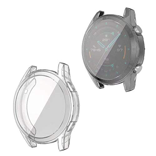 RLTech Hülle für Huawei Watch GT 2, Ultra Schlank Silicone Schutzhülle Abdeckung Case Hülle für Huawei Watch GT 2 46mm, Klar von RLTech