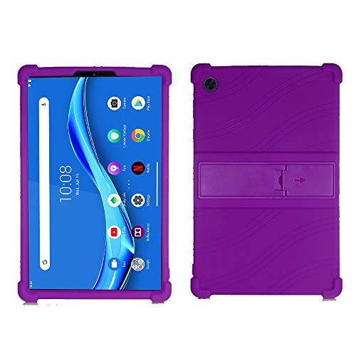 RLTech Hülle für Lenovo Tab M10 FHD Plus, TPU Flexibel [Anti-Kratzer] [Kratzfest] Schutzhülle Silikon Case mit Stand Funktion für Lenovo Tab M10 FHD Plus TB-X606F 10.3 Zoll (Lila) von RLTech