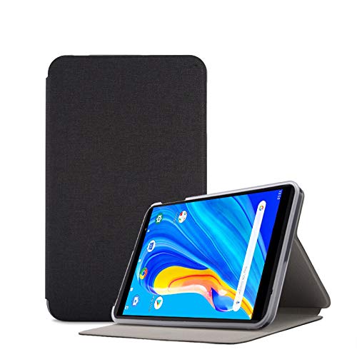 RLTech Hülle für Pritom 8 Zoll, Ultra Schlank Schutzhülle Etui mit Standfunktion Smart Case Cover für Pritom 8 Zoll, Schwarz-A von RLTech