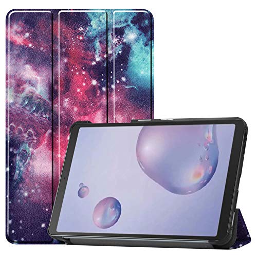 RLTech Hülle für Samsung Galaxy Tab A 8.4 (2020), Ultra Schlank Schutzhülle Etui mit Standfunktion Smart Case Cover für Samsung Galaxy Tab A4S (SM-T307U), Galaxis von RLTech